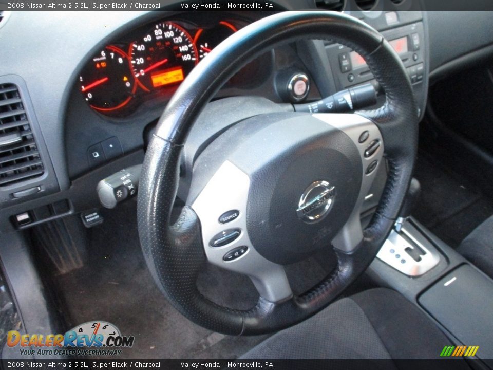 2008 Nissan Altima 2.5 SL Super Black / Charcoal Photo #13