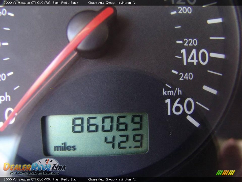 2000 Volkswagen GTI GLX VR6 Flash Red / Black Photo #27