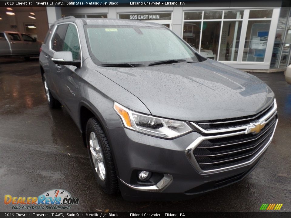 2019 Chevrolet Traverse LT AWD Satin Steel Metallic / Jet Black Photo #1