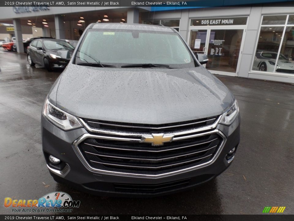 2019 Chevrolet Traverse LT AWD Satin Steel Metallic / Jet Black Photo #2