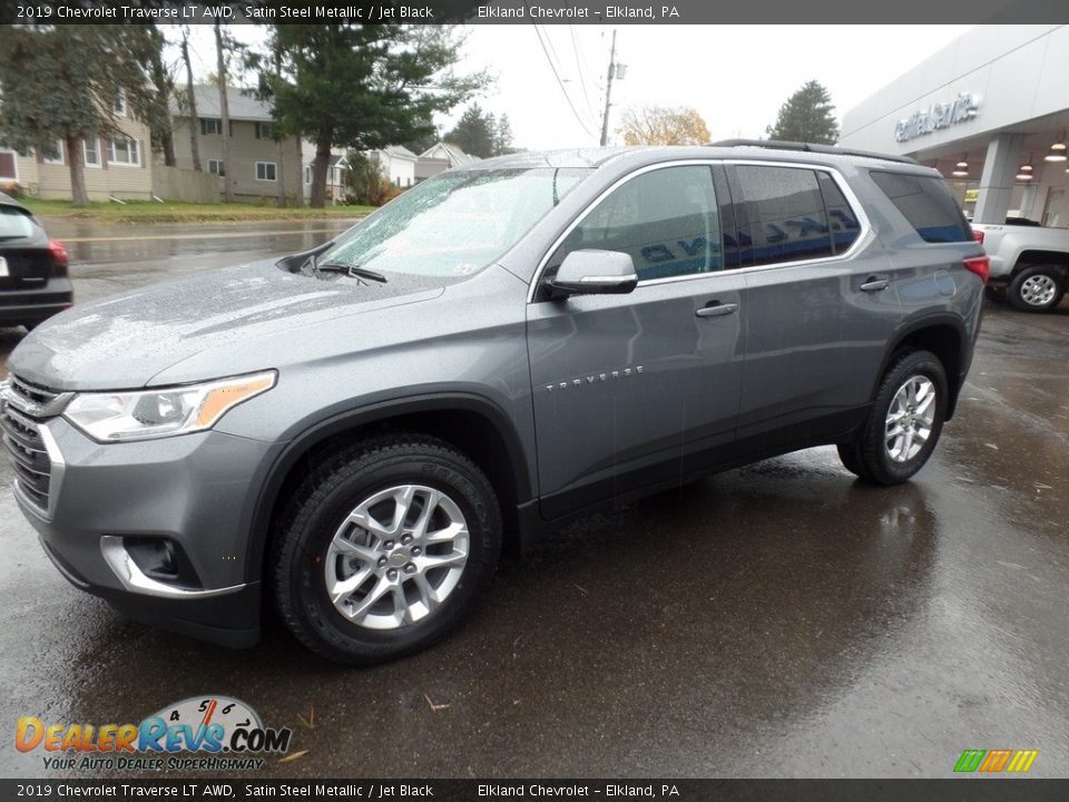 2019 Chevrolet Traverse LT AWD Satin Steel Metallic / Jet Black Photo #4