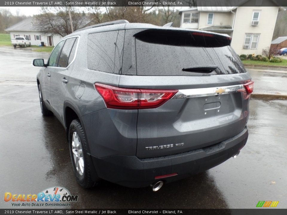 2019 Chevrolet Traverse LT AWD Satin Steel Metallic / Jet Black Photo #7