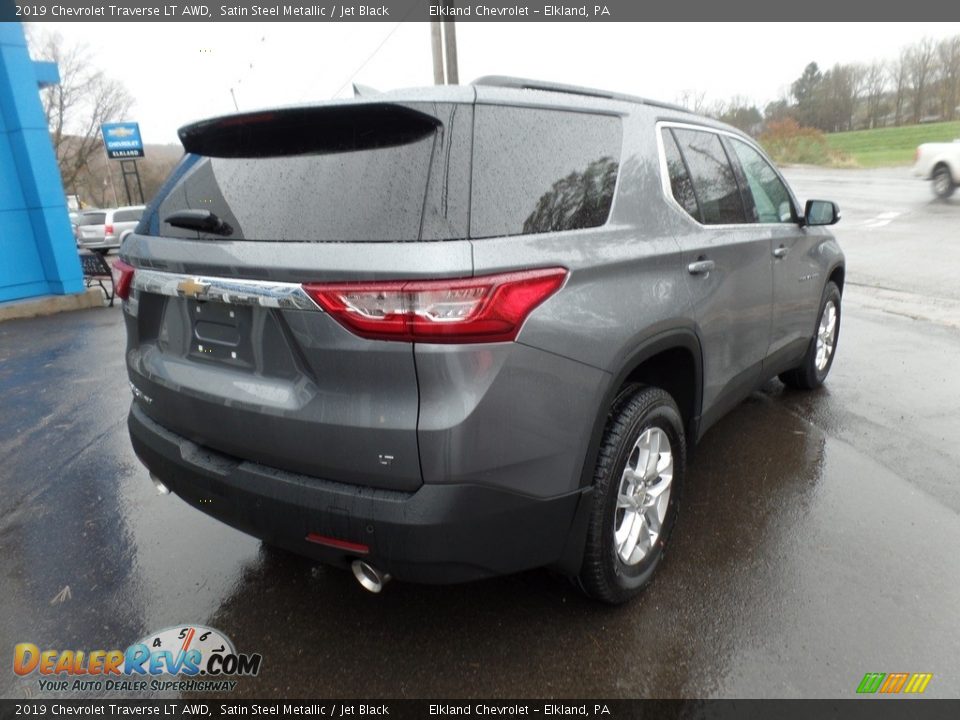2019 Chevrolet Traverse LT AWD Satin Steel Metallic / Jet Black Photo #9