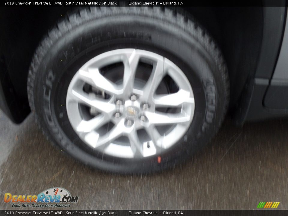 2019 Chevrolet Traverse LT AWD Satin Steel Metallic / Jet Black Photo #12