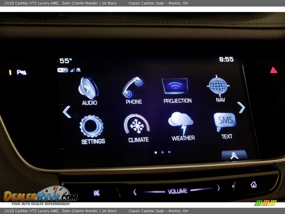 2018 Cadillac XT5 Luxury AWD Dark Granite Metallic / Jet Black Photo #11