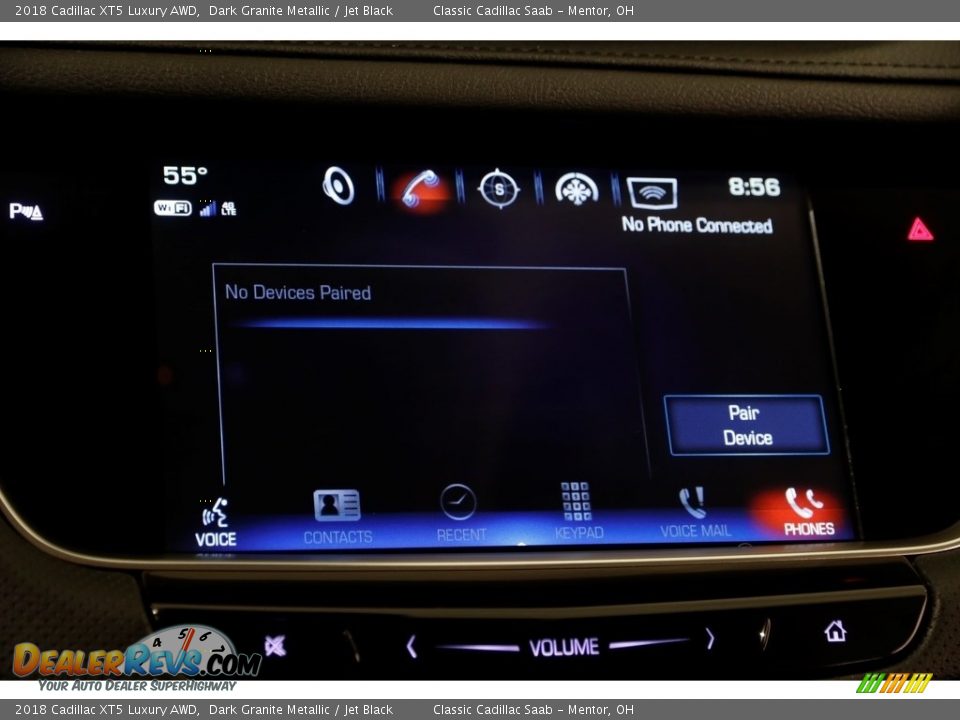 2018 Cadillac XT5 Luxury AWD Dark Granite Metallic / Jet Black Photo #15