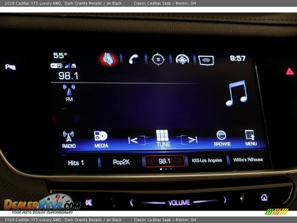 2018 Cadillac XT5 Luxury AWD Dark Granite Metallic / Jet Black Photo #16