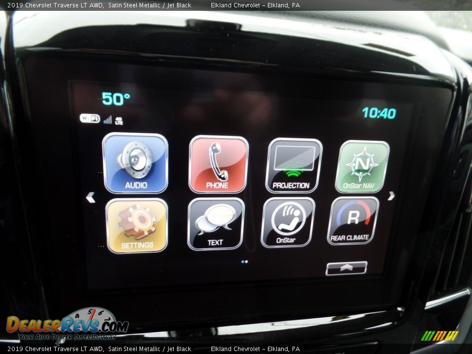 2019 Chevrolet Traverse LT AWD Satin Steel Metallic / Jet Black Photo #33