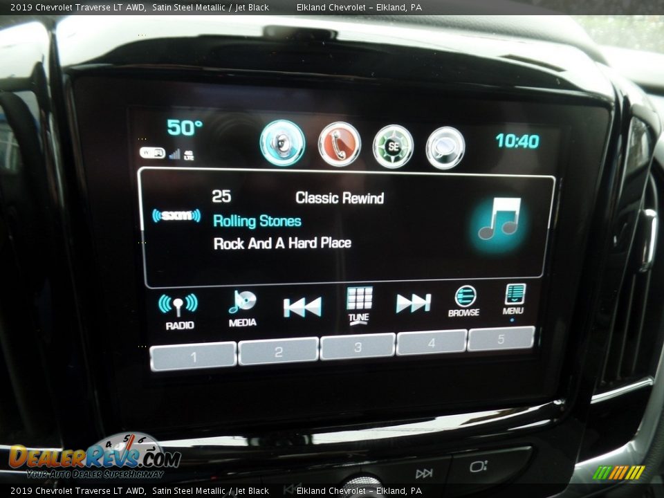 2019 Chevrolet Traverse LT AWD Satin Steel Metallic / Jet Black Photo #34
