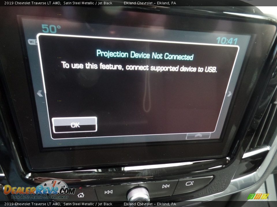 2019 Chevrolet Traverse LT AWD Satin Steel Metallic / Jet Black Photo #36