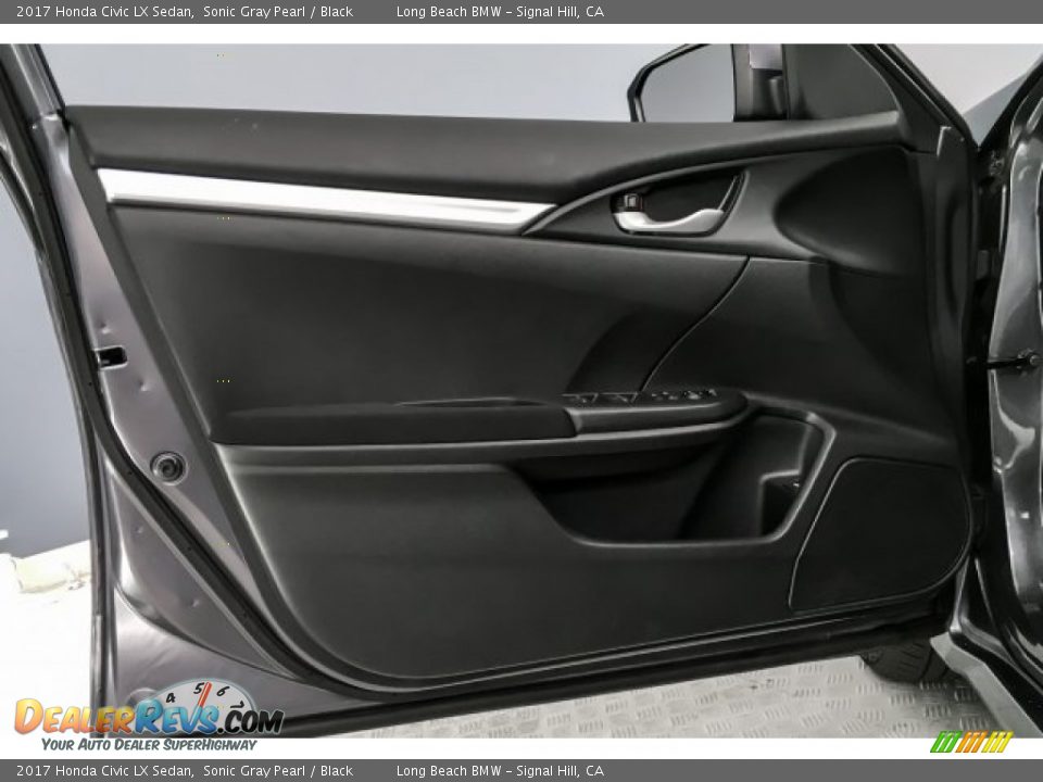 2017 Honda Civic LX Sedan Sonic Gray Pearl / Black Photo #24