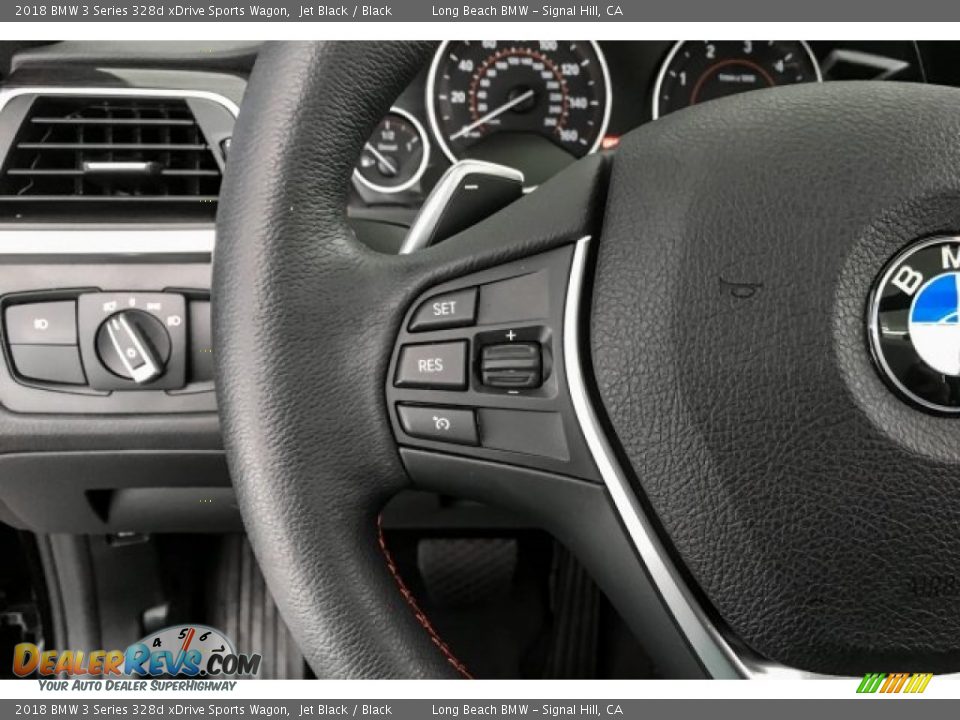 2018 BMW 3 Series 328d xDrive Sports Wagon Jet Black / Black Photo #15