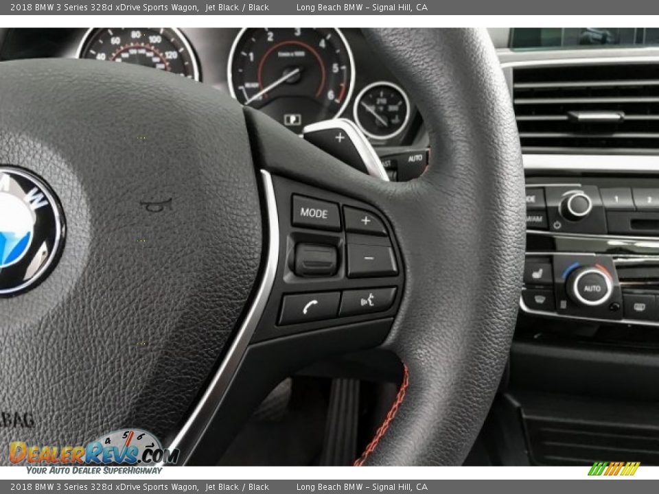 2018 BMW 3 Series 328d xDrive Sports Wagon Jet Black / Black Photo #16