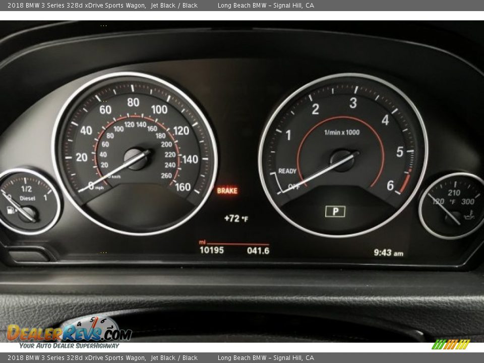 2018 BMW 3 Series 328d xDrive Sports Wagon Jet Black / Black Photo #18