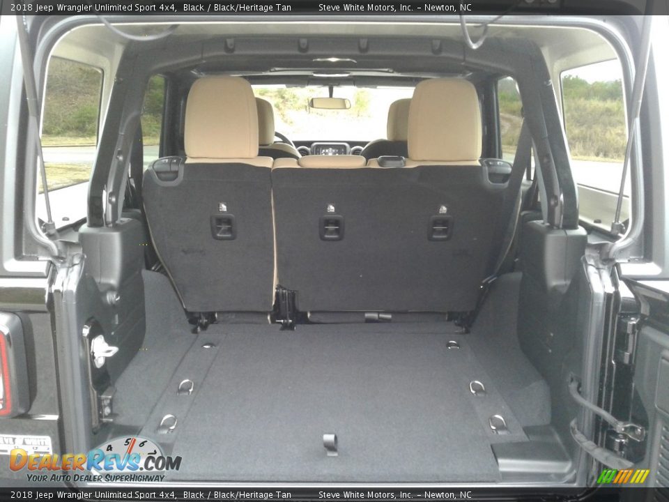 2018 Jeep Wrangler Unlimited Sport 4x4 Black / Black/Heritage Tan Photo #12