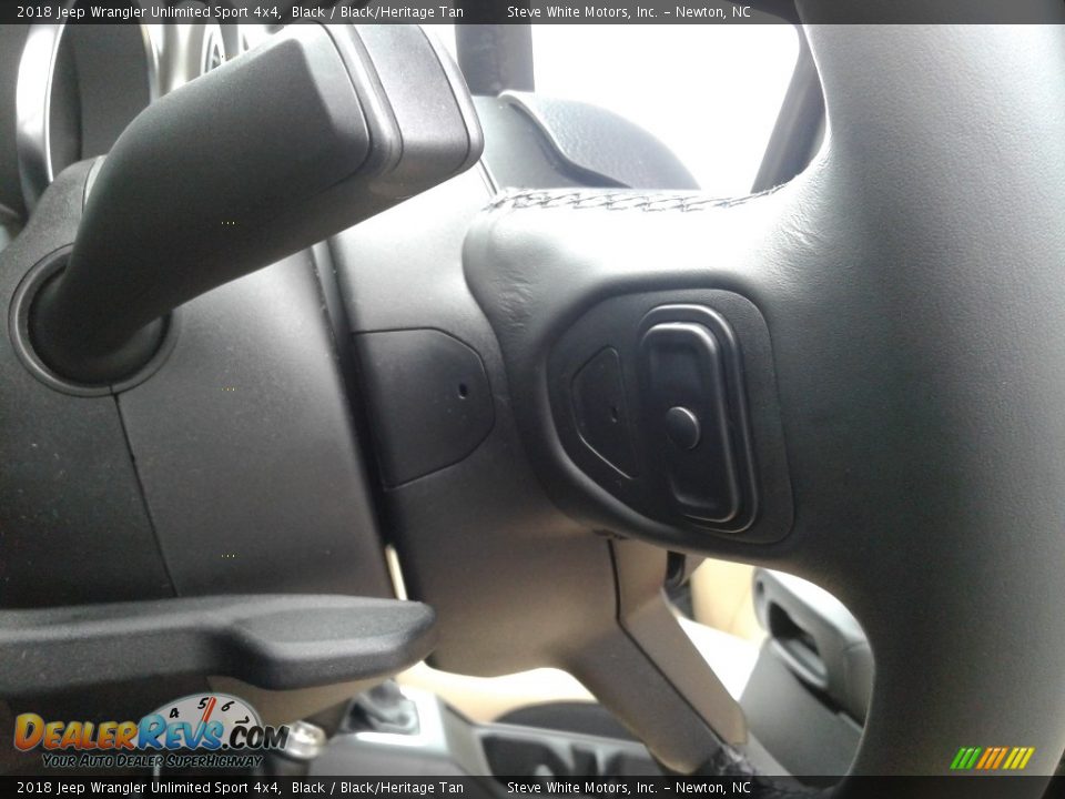 2018 Jeep Wrangler Unlimited Sport 4x4 Black / Black/Heritage Tan Photo #15