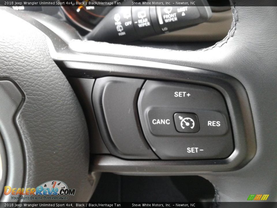 2018 Jeep Wrangler Unlimited Sport 4x4 Black / Black/Heritage Tan Photo #17