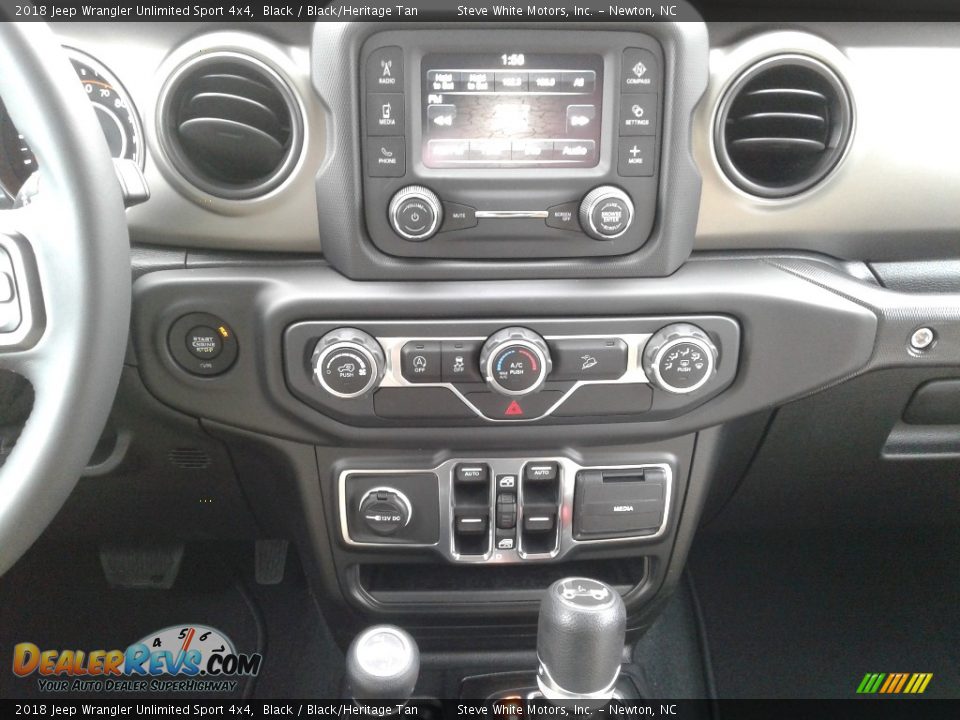 2018 Jeep Wrangler Unlimited Sport 4x4 Black / Black/Heritage Tan Photo #19