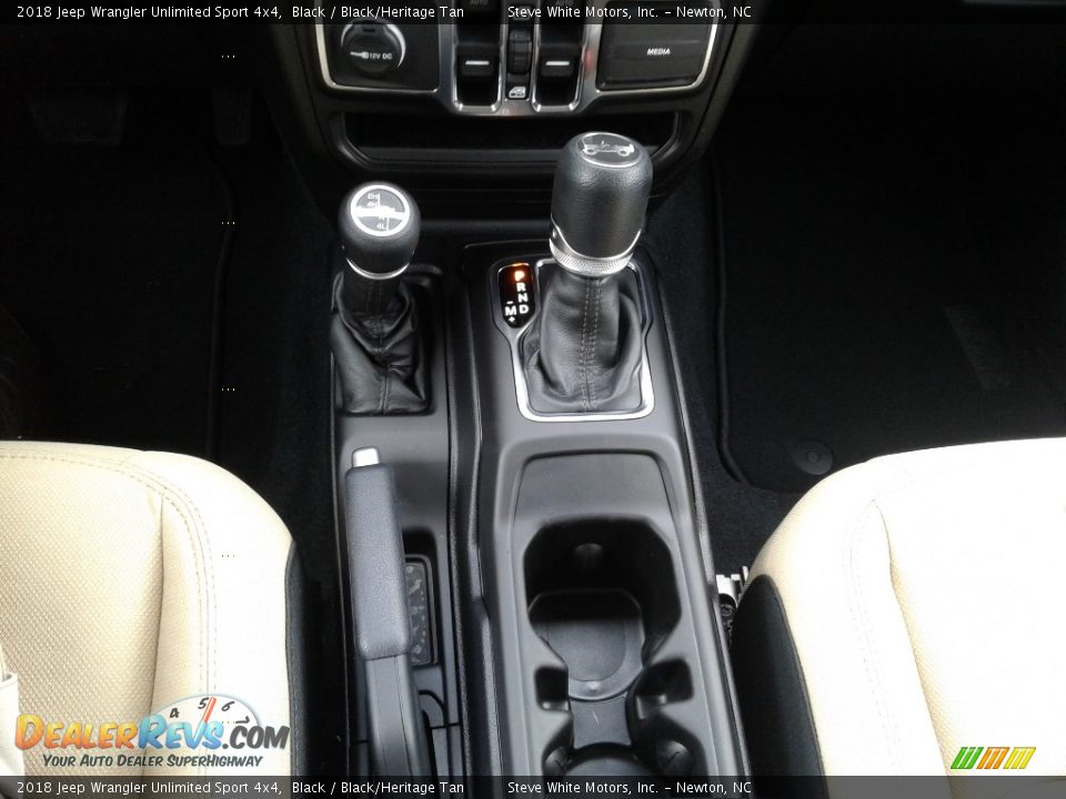 2018 Jeep Wrangler Unlimited Sport 4x4 Black / Black/Heritage Tan Photo #23