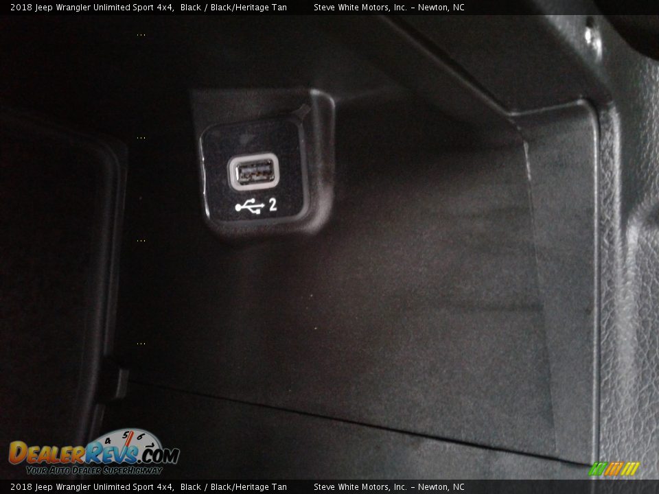 2018 Jeep Wrangler Unlimited Sport 4x4 Black / Black/Heritage Tan Photo #24
