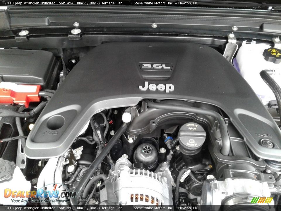 2018 Jeep Wrangler Unlimited Sport 4x4 Black / Black/Heritage Tan Photo #27