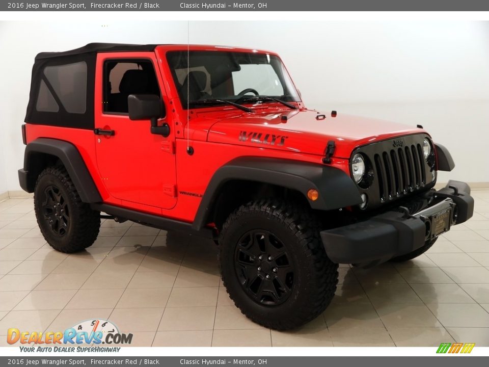 2016 Jeep Wrangler Sport Firecracker Red / Black Photo #1