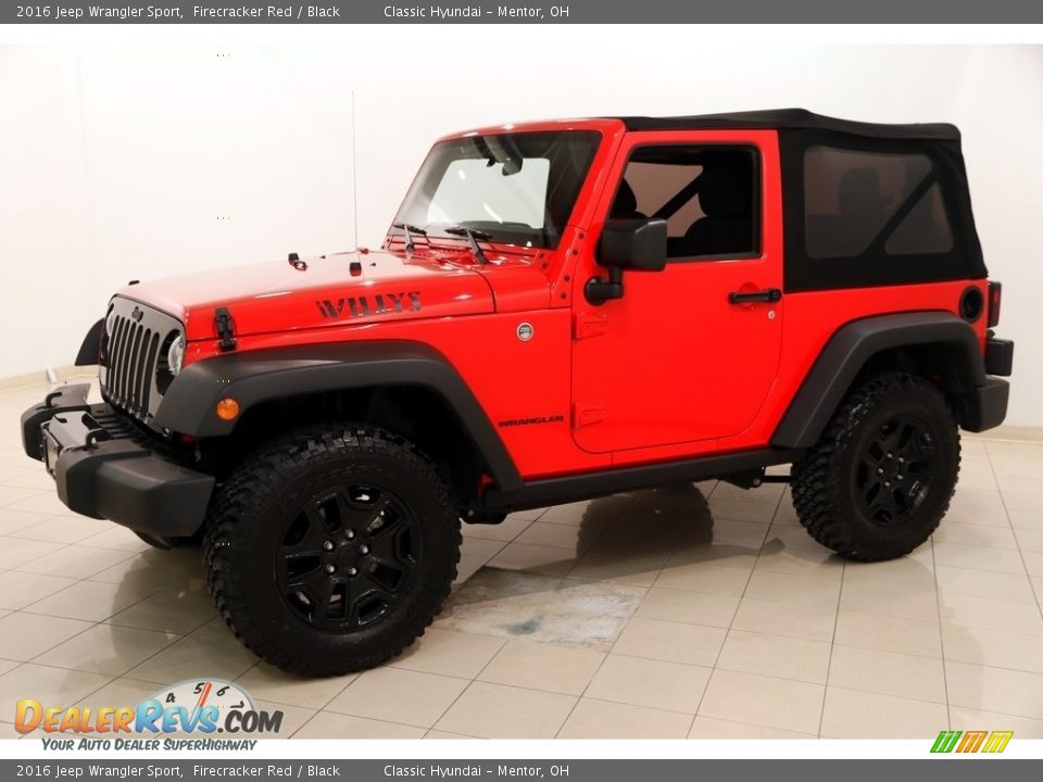 2016 Jeep Wrangler Sport Firecracker Red / Black Photo #3