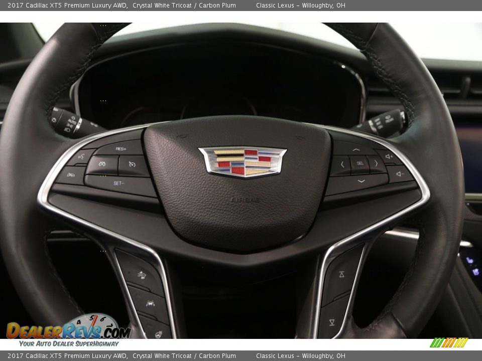 2017 Cadillac XT5 Premium Luxury AWD Crystal White Tricoat / Carbon Plum Photo #7