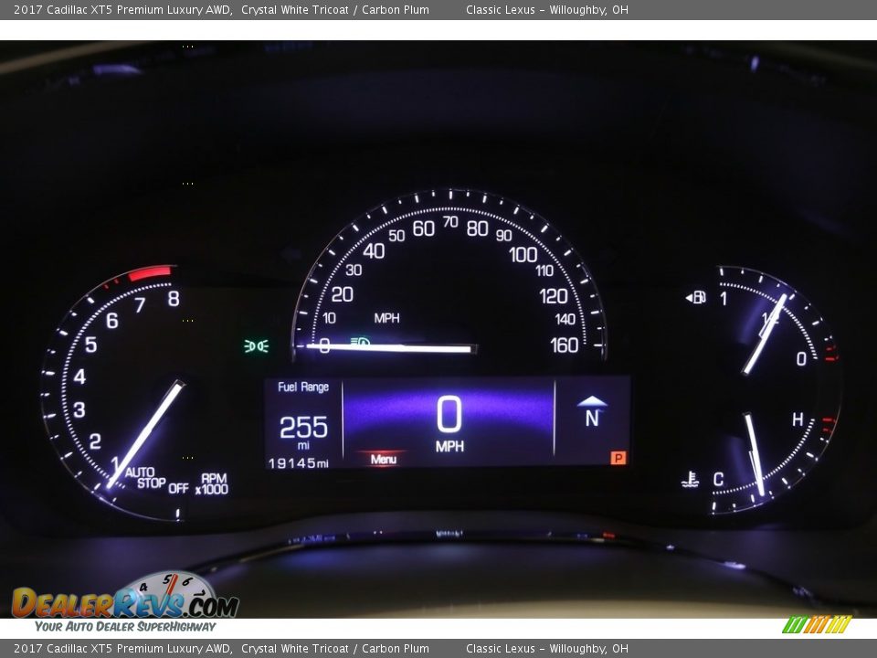 2017 Cadillac XT5 Premium Luxury AWD Crystal White Tricoat / Carbon Plum Photo #8