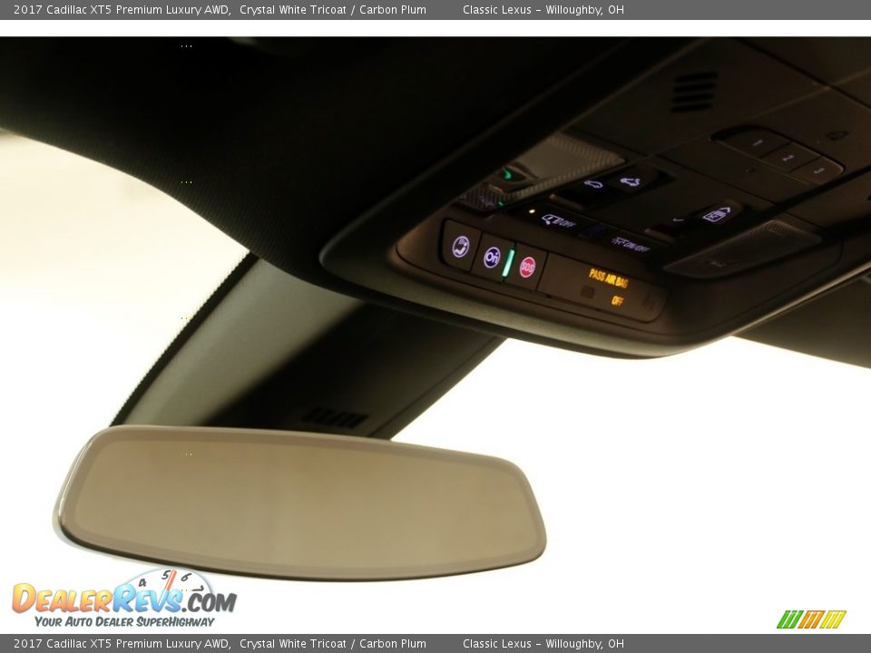 2017 Cadillac XT5 Premium Luxury AWD Crystal White Tricoat / Carbon Plum Photo #9