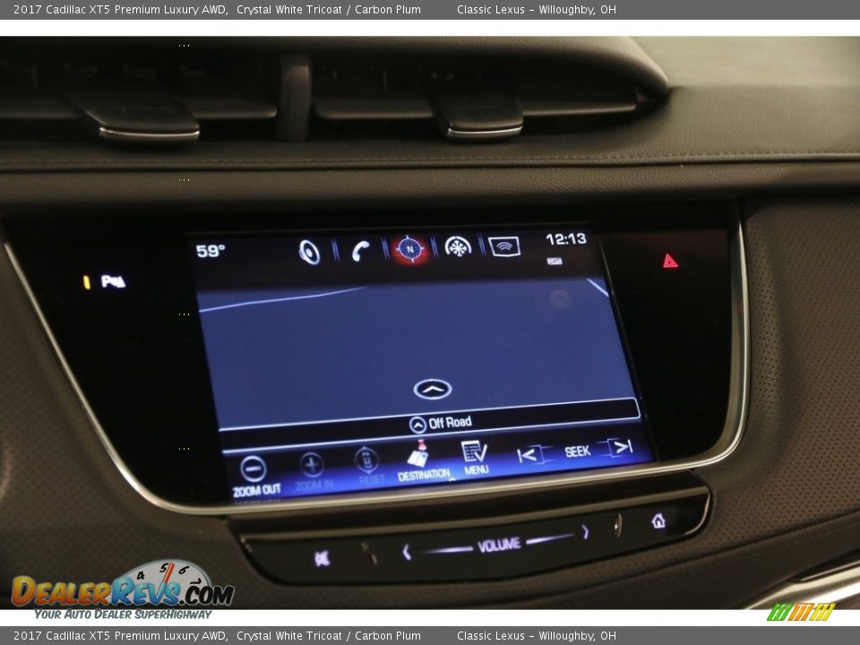 2017 Cadillac XT5 Premium Luxury AWD Crystal White Tricoat / Carbon Plum Photo #13