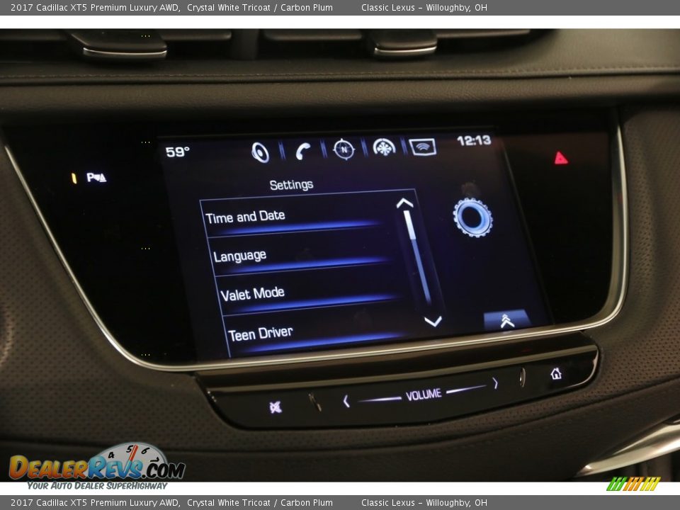 2017 Cadillac XT5 Premium Luxury AWD Crystal White Tricoat / Carbon Plum Photo #15