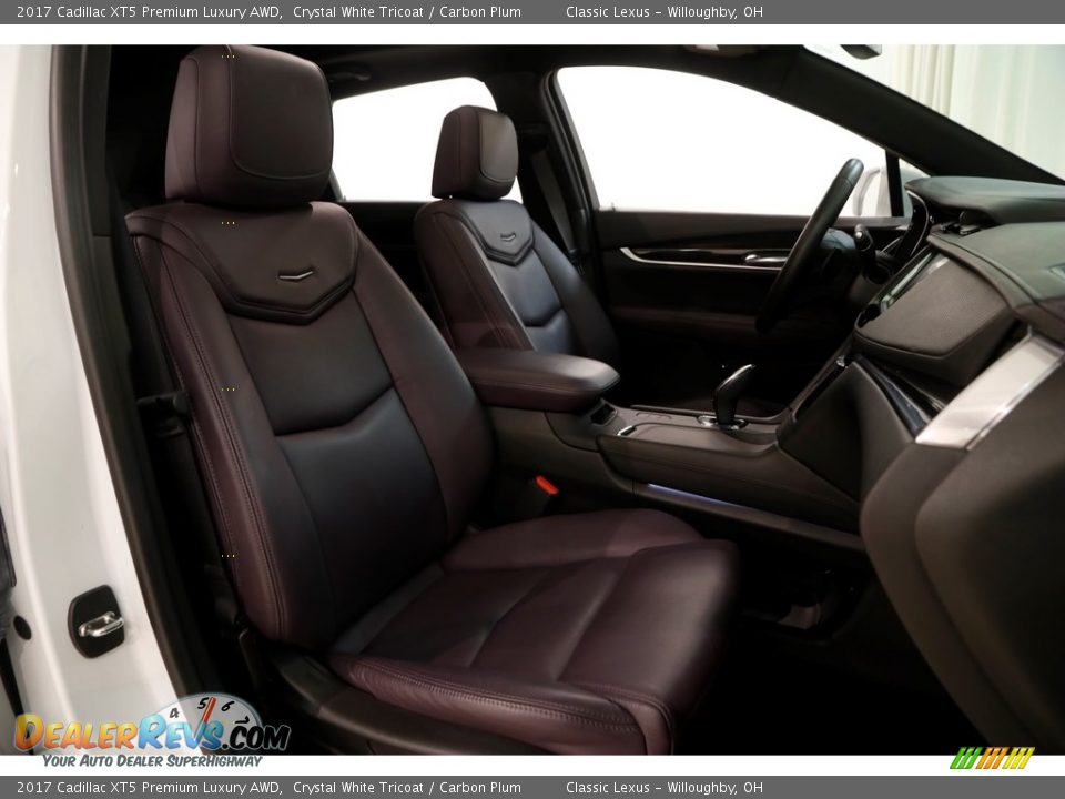 2017 Cadillac XT5 Premium Luxury AWD Crystal White Tricoat / Carbon Plum Photo #21
