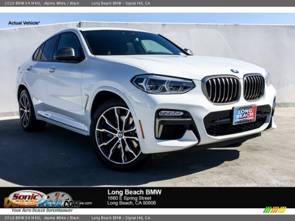 2019 BMW X4 M40i Alpine White / Black Photo #1