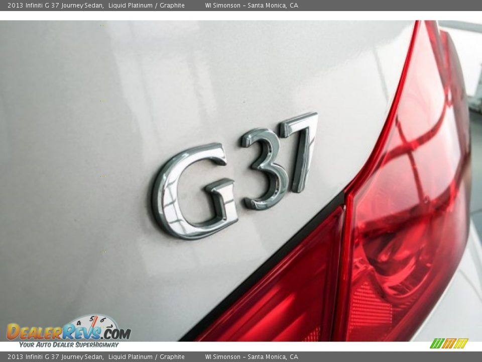 2013 Infiniti G 37 Journey Sedan Liquid Platinum / Graphite Photo #7