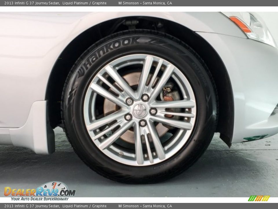 2013 Infiniti G 37 Journey Sedan Liquid Platinum / Graphite Photo #8