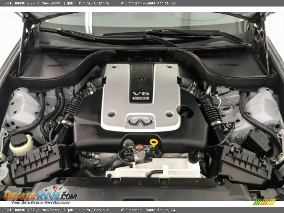 2013 Infiniti G 37 Journey Sedan Liquid Platinum / Graphite Photo #9