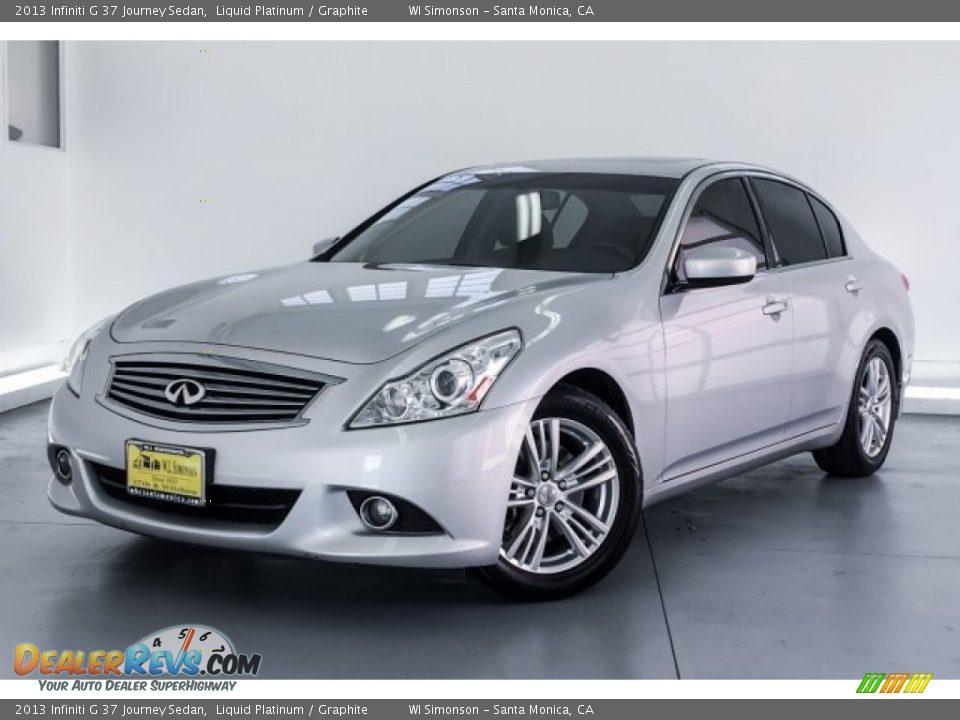 2013 Infiniti G 37 Journey Sedan Liquid Platinum / Graphite Photo #12