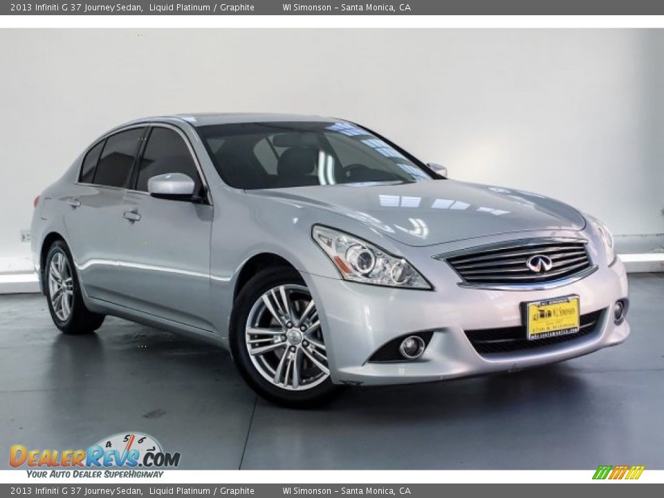 2013 Infiniti G 37 Journey Sedan Liquid Platinum / Graphite Photo #14