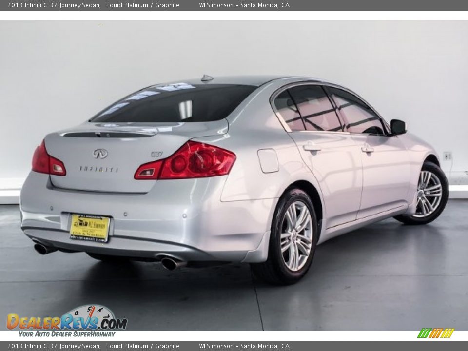 2013 Infiniti G 37 Journey Sedan Liquid Platinum / Graphite Photo #16