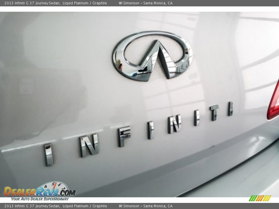 2013 Infiniti G 37 Journey Sedan Liquid Platinum / Graphite Photo #18