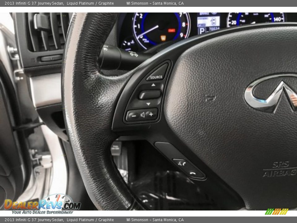 2013 Infiniti G 37 Journey Sedan Liquid Platinum / Graphite Photo #20