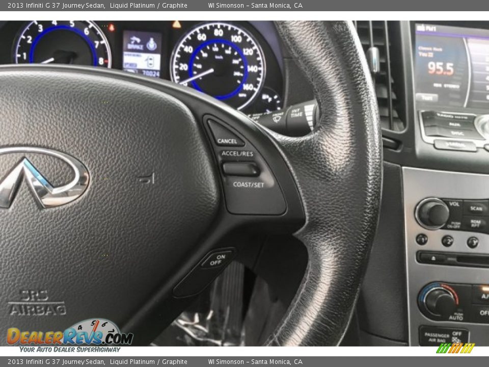 2013 Infiniti G 37 Journey Sedan Liquid Platinum / Graphite Photo #21