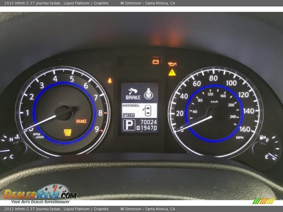 2013 Infiniti G 37 Journey Sedan Liquid Platinum / Graphite Photo #22