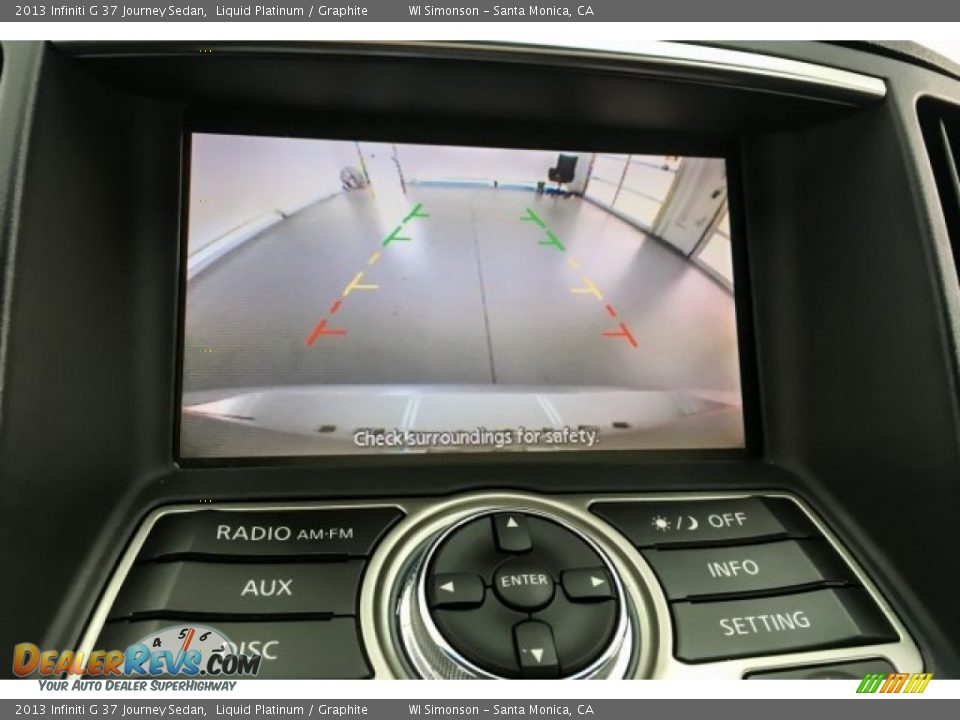 2013 Infiniti G 37 Journey Sedan Liquid Platinum / Graphite Photo #23