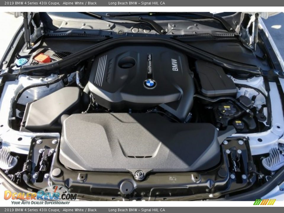 2019 BMW 4 Series 430i Coupe Alpine White / Black Photo #8