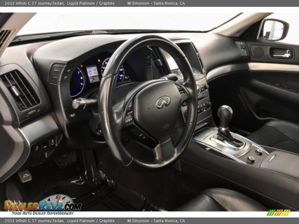 2013 Infiniti G 37 Journey Sedan Liquid Platinum / Graphite Photo #24