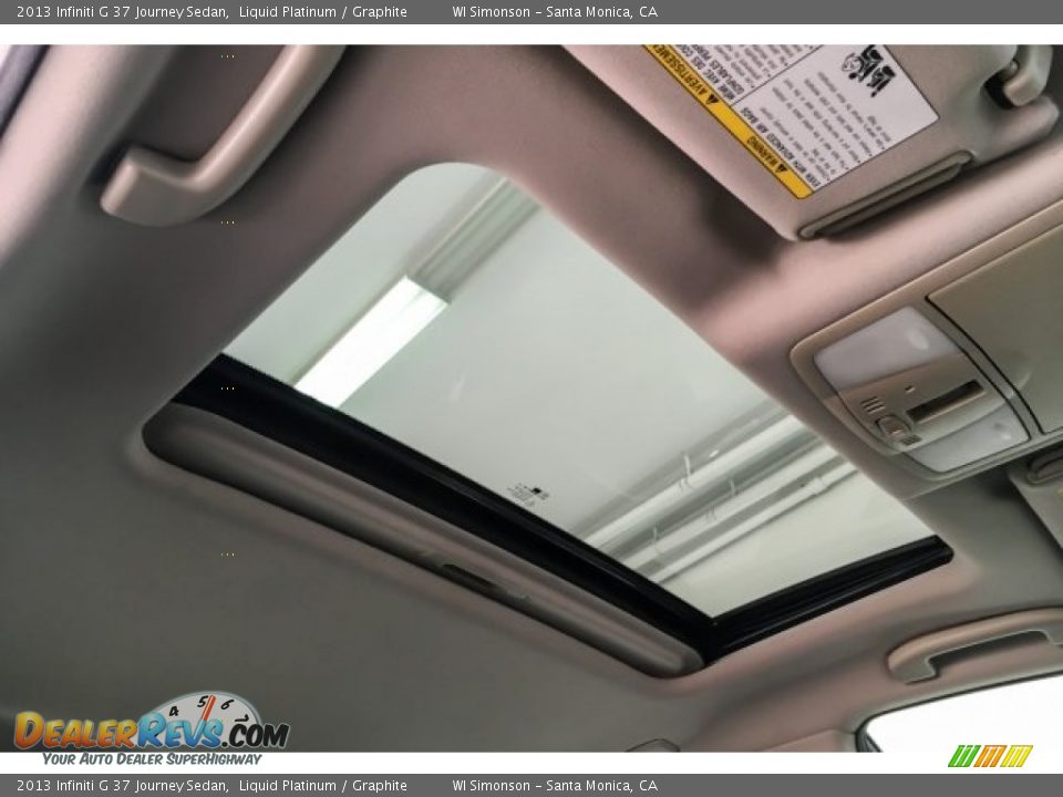 2013 Infiniti G 37 Journey Sedan Liquid Platinum / Graphite Photo #30