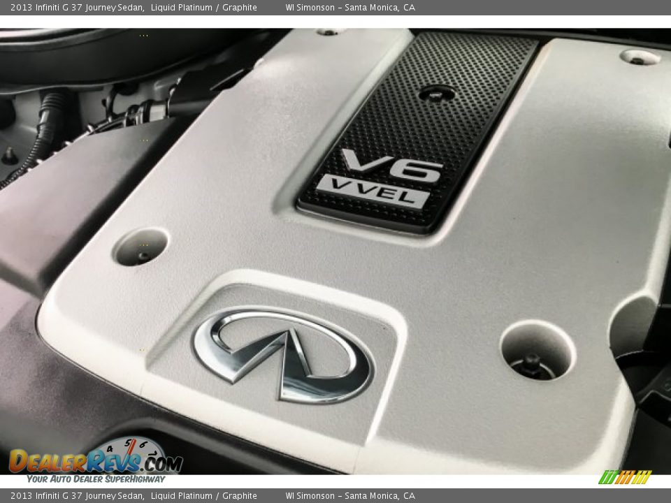 2013 Infiniti G 37 Journey Sedan Liquid Platinum / Graphite Photo #32