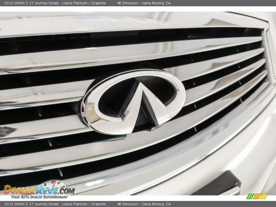 2013 Infiniti G 37 Journey Sedan Liquid Platinum / Graphite Photo #34